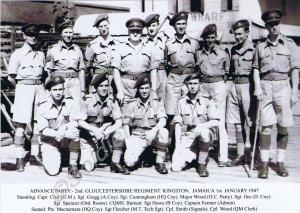 Advance Party. 2nd Battalion, The Gloucestershire
