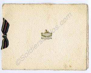 Christmas card sent home by Private Fred Dallaway.