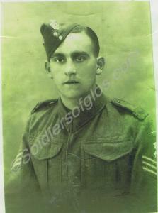 3965372 Sergeant J. G. Lindsey. 7th Battalion, The