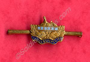 Sweetheart brooch. Gloucestershire Regiment. c.191