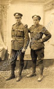 Two soldiers. 2819/240791 Private Harold John Fry