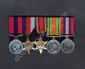Group of five medals; Distinguished Conduct Medal,