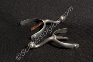 Pair of steel spurs belonging to Brigadier General