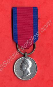 Waterloo Medal. Awarded to Sergeant Robert Watts.