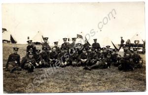 A group of Territorial soldiers in camp. The Glouc