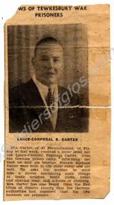 Newspaper Article. Features Lance Corporal Reginal