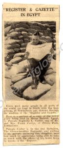 Newspaper Article. Features Lance Corporal Reginal