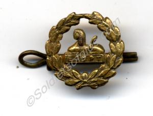 Metal cap badge (rear) for The Gloucestershire Reg