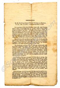 Memorandum to soldiers about Venereal Disease in I