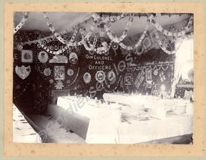 A mess decorated for Christmas. The Gloucestershir