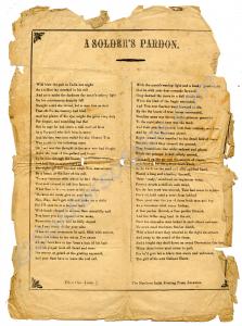 Poem: "A Soldier's Pardon."