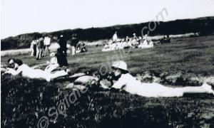Wives on rifle range. 2nd Battalion, The Glouceste