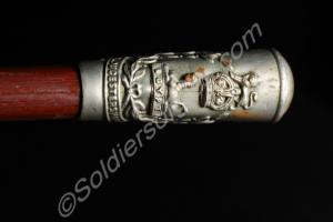 Swagger stick with the badge of The Gloucestershir