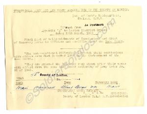 Final list of relinquishments of Commisdsions and