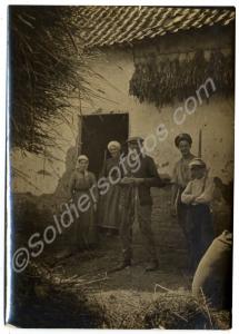 Features a French rural scene, Couin, possibly bil
