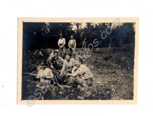 Features World War I soldiers, possibly at Sailly.