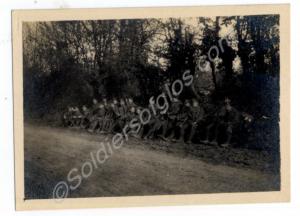 Features World War I soldiers just relieved from S