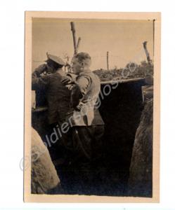Features two World War I Lieutenants at an observa