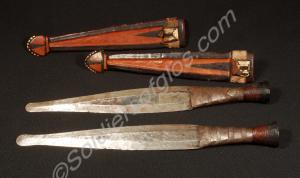 Hunting knife (one of a pair). Belonged to Private