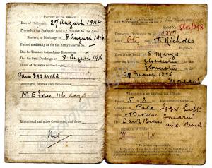Discharge document (showing front & back).  10817