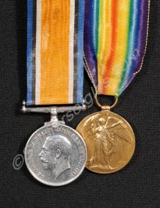 Group of two medals; British War Medal, Allied Vic
