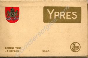 Photograph wallet. Views of Ypres. c. 1916.