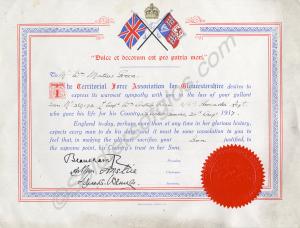 Territorial Force Association of Gloucestershire M