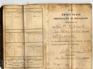 Service Book belonging to 3815 Private Thomas Clar