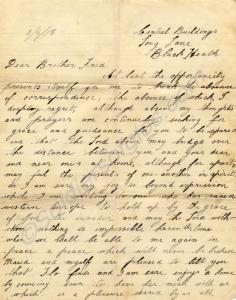 Letter from Jack Harper to 38047 Private Fred Carp