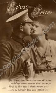 Postcard to his wife from  38047 Private Fred Carp