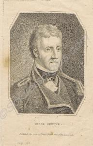 Plate engraving from unknown book dated 1810. Majo