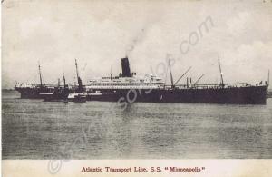 S.S. "Minneapolis". Belonged to 19229 Private Will