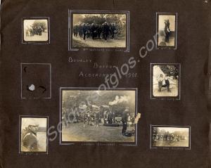 Page from Private Henry Buckle's photograph album.