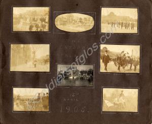 Page from Private Henry Buckle's photograph album.