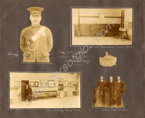 Page from Private Henry Buckle's photograph album.