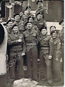 Return from Korea. With Lieutenant-Colonel  J.P. C