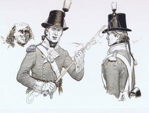 Company officer and Private soldier. 28th (North G