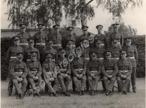 Squad of recruits. Gloucestershire Regiment. Horfi