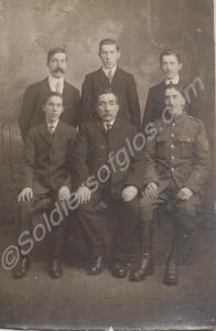 15242 Sergeant William Beadle with father and brot