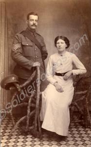 8692 Sergeant John Webber Ball and wife. 2nd Batta