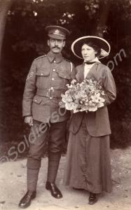 8692 Sergeant John Webber Ball and wife. 2nd Batta
