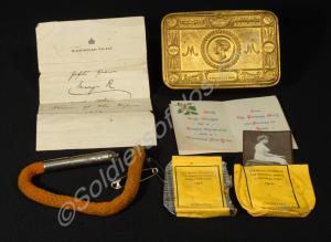 Princess Mary's Christmas Gift box, with contents.