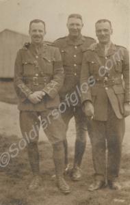 Three officers. 11th Battalion, The Gloucestershir