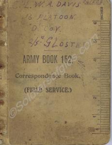 Notebook (Army Book 152) belonging to 241626 Corpo