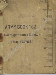 Notebook (Army Book 152) belonging to 241626 Corpo