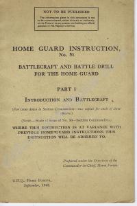 "Home Guard Instruction, No. 51 - Battlecraft and