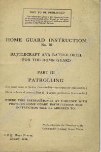 "Home Guard Instruction, No. 51 - Battlecraft and
