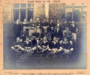 Kingswood School Lower House Rugby Team. Hardy Fal