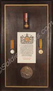 Group of three medals; 1914 Star, British War Meda