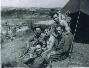 Privates W. E. Amos, F. Buttkey, D. Lyon, P.Hunt,